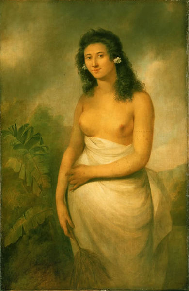 The Tahitian Princess Poedua, the daughter of Orio, Chief of Raiatea
